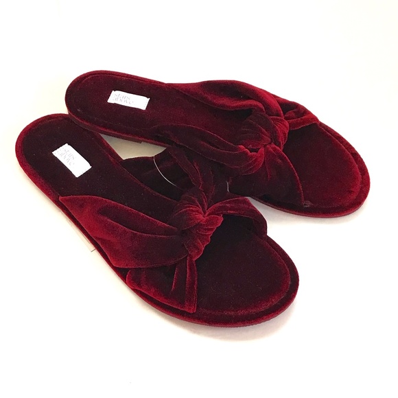 STARS ABOVE Slippers Gracie Slip On Slide Burgundy Women’s Size Medium Size 7 - Picture 1 of 11